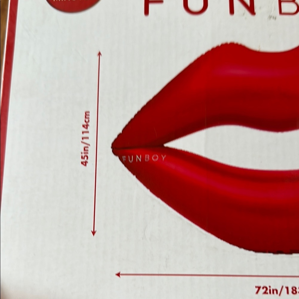 FUNBOY Classic Red Lip Float Raft - Picture 4 of 6